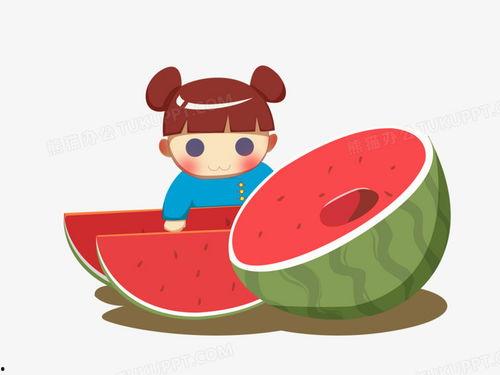 吃瓜喽图片素材