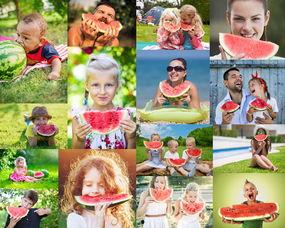 双人吃瓜拍照图片大全,双人吃瓜拍照，趣味横生的欢乐时光